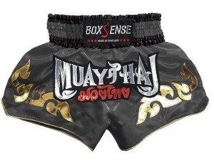 Boxsense Muay Thai Boxing Shorts : BXS-092-Grey