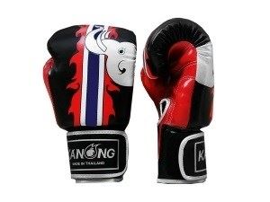 Kanong Kids Thai Boxing Gloves : Elephant / Black