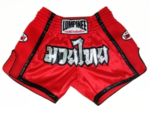 Lumpinee Muay Thai Boxing Shorts : LUMRTO-005-Red