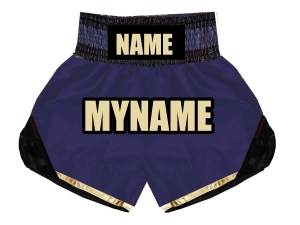 Personalized Boxing Shorts : KNBSH-022-Navy