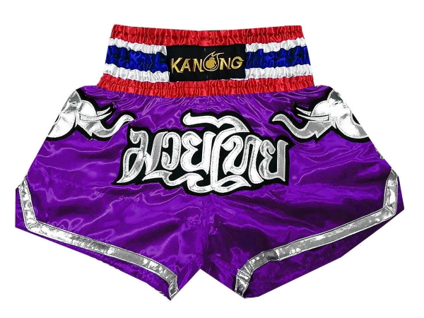 Kanong Muay Thai Boxing Shorts : KNS-125-Purple