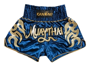 Kanong Muay Thai Boxing Shorts : KNS-134-Navy