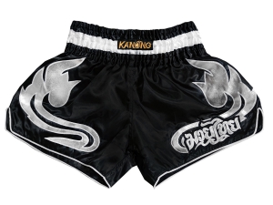 Kanong Muay Thai Boxing Shorts : KNSRTO-209-Black