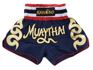 Kanong Kids Muay Thai Boxing Shorts : KNS-120-Navy