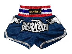 Kanong Kids Thai Boxing Shorts : KNS-125-Navy-K