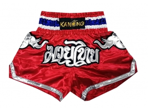 Kanong Kids Muay Thai Boxing Shorts : KNS-125-Red