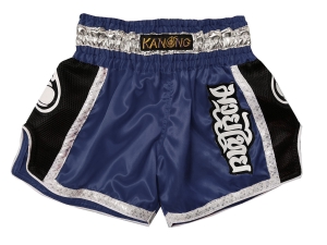 Kanong Kids Muay Thai Boxing Shorts : KNSRTO-208-Navy-K