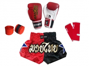 Muay Thai Complete Set for Kids : Red