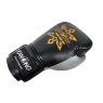 Kanong Real Leather Thai Boxing Gloves : Black/Grey