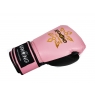 Kanong Real Leather Thai Boxing Gloves : Pink/Black