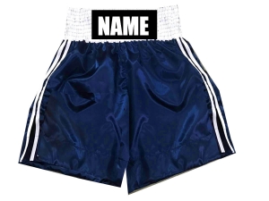 Custom Boxing Shorts : KNBSH-026-Navy