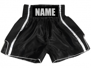 Custom Boxing Shorts : KNBSH-027-Black