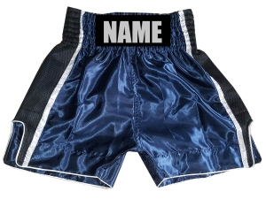 Custom Boxing Shorts : KNBSH-027-Navy