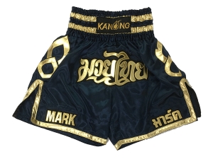 Custom Training and Fight Boxing Shorts : KNBXCUST-2001-Navy