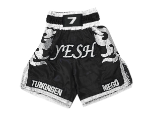 Custom Training and Fight Boxing Shorts : KNBXCUST-2033-Black