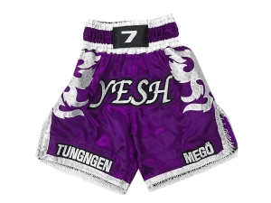 Custom Training and Fight Boxing Shorts : KNBXCUST-2033-Purple