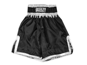 Custom Training and Fight Boxing Shorts : KNBXCUST-2034-Black