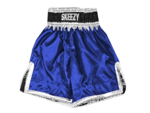 Custom Training and Fight Boxing Shorts : KNBXCUST-2034-Blue
