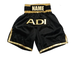 Custom Training and Fight Boxing Shorts : KNBXCUST-2036-Black