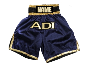 Custom Training and Fight Boxing Shorts : KNBXCUST-2036-Navy