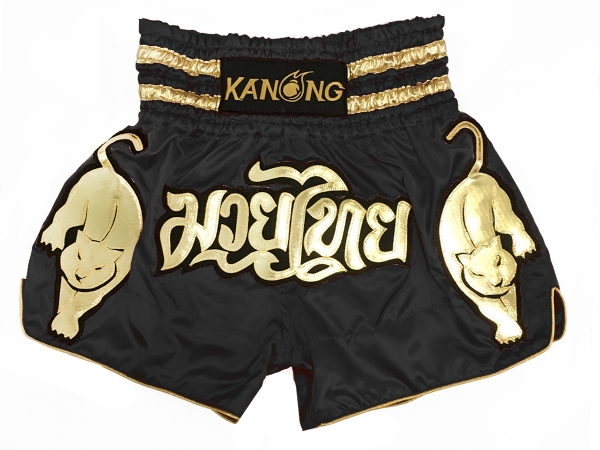 Kanong Muay Thai Shorts : KNS-135-Black