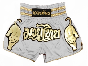 Kanong Muay Thai Shorts : KNS-135-Grey