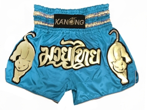 Kanong Muay Thai Shorts : KNS-135-Skyblue