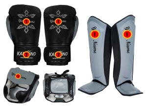 Custom Muay Thai Gloves, Shin Pads and Head Gear