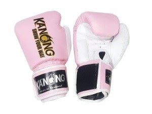 Kanong Kids Thai Boxing Gloves : Light Pink