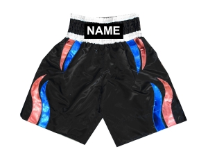 Personalized Boxing Shorts : KNBSH-028-Black