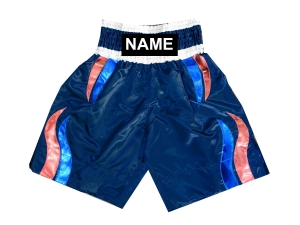 Personalized Boxing Shorts : KNBSH-028-Navy