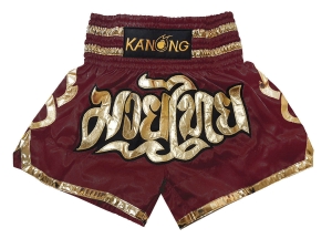 Kanong Muay Thai Boxing Shorts : KNS-121-Maroon