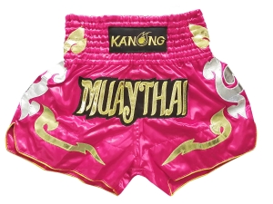 Kanong Muay Thai Boxing Shorts : KNS-126-DarkPink