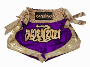 Kanong Muay Thai Boxing Shorts : KNS-132-Purple