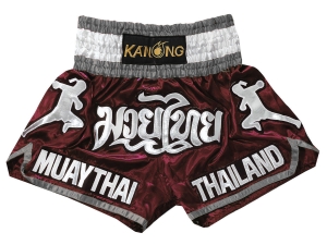 Kanong Muay Thai Boxing Shorts : KNS-133-Maroon