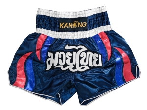 Kanong Muay Thai Shorts : KNS-138-Navy