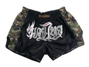 Kanong Muay Thai Boxing Shorts : KNSRTO-231-Black