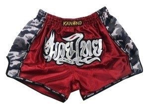Kanong Muay Thai Boxing Shorts : KNSRTO-231-Maroon