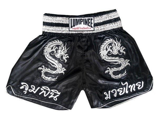 Lumpinee Muay Thai Boxing Shorts : LUM-038-Black