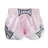 Kanong Women Muay Thai Boxing Shorts : KNSRTO-201-Pink-Silver