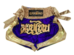 Kanong Muay Thai Boxing Shorts : KNS-132-Blue
