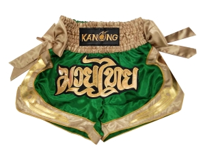 Kanong Muay Thai Boxing Shorts : KNS-132-Green
