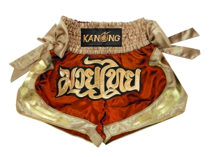 Kanong Muay Thai Boxing Shorts : KNS-132-Orange