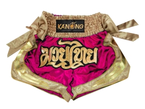 Kanong Muay Thai Boxing Shorts : KNS-132-Rose