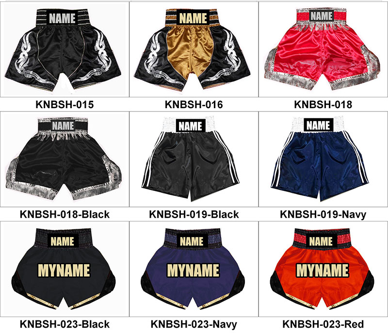 Shorts Boxe Anglaise Personnalisé : KNBSH-030-Rose